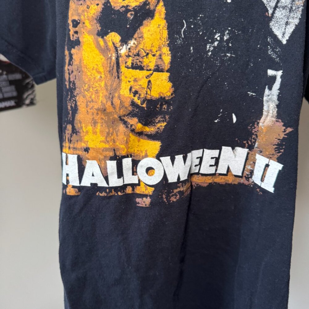 Halloween II Black, White, and Orange Graphic Movie T Shirt LootCrate Exclusive - Picture 4 of 10